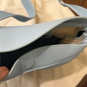 Polène Light Blue Leather Crossbody Bag numero dix - new with tags